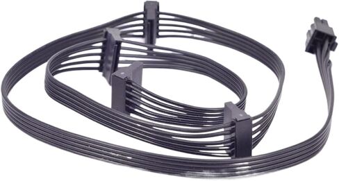 6 Pin 1 to 2 3 4 SATA 15Pin Power Supply Cable Port Multiplier for Seasonic Plus + 850FX 750FX 650FX 550FX(6pin to 4 SATA) in Saudi Arabia