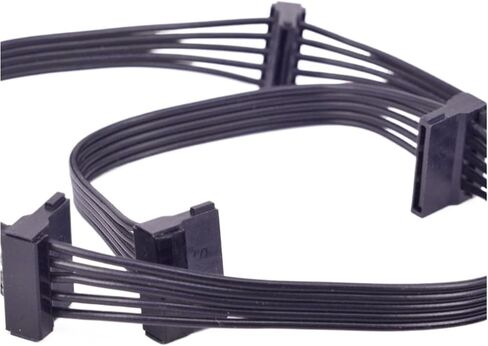 6 Pin 1 to 2 3 4 SATA 15Pin Power Supply Cable Port Multiplier for Seasonic Plus + 850FX 750FX 650FX 550FX(6pin to 4 SATA) in Saudi Arabia