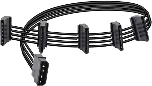 H &*igh qu> ality 1 pcs خادم كمبيوتر متين عملي 4 دبابيس IDE 1 إلى 5 SATA محول كابل الطاقة in Saudi Arabia