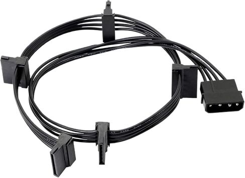 H &*igh qu> ality 1 pcs خادم كمبيوتر متين عملي 4 دبابيس IDE 1 إلى 5 SATA محول كابل الطاقة in Saudi Arabia