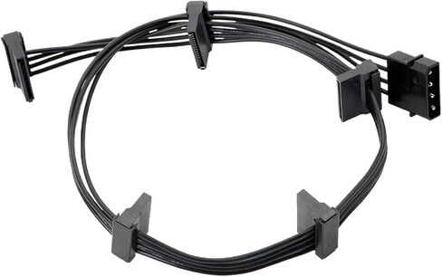 H &*igh qu> ality 1 pcs خادم كمبيوتر متين عملي 4 دبابيس IDE 1 إلى 5 SATA محول كابل الطاقة in Saudi Arabia