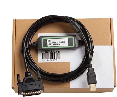 Suitable USB-FANUC Debugging Cable CNC Numerical Control Machine Tools USB Port Download Data Transfer Cable USB to 25-pin Gold-Plated high-Speed Stable Model FT232RL chip Black 3 Meters in Saudi Arabia