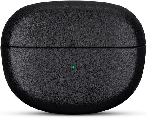 LOPIE Designed for Bose Ultra Leather Case Cover, Handmade Case Fully-Wrapped with Top Grain Leather, Protective Hard Shell Cover for Bose Ultra Open Earbuds - Black in Kuwait