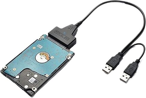 SATA Cable for SSD 2.5 Inch Desktop HDD External Hard Drive USB 3.0 Adapter with Power Supply Port for OS,for in Saudi Arabia