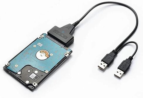 SATA Cable for SSD 2.5 Inch Desktop HDD External Hard Drive USB 3.0 Adapter with Power Supply Port for OS,for in Saudi Arabia
