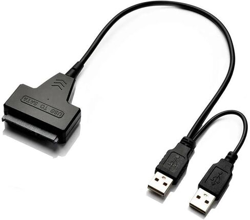 SATA Cable for SSD 2.5 Inch Desktop HDD External Hard Drive USB 3.0 Adapter with Power Supply Port for OS,for in Saudi Arabia