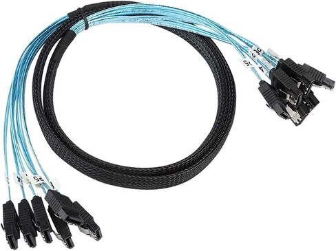 S/ككابل لخادم SATA 7 PIN إلى SATA 7 دبوس كابل بيانات القرص الصلب 6SATA إلى 6SATA (0.5M) in Saudi Arabia