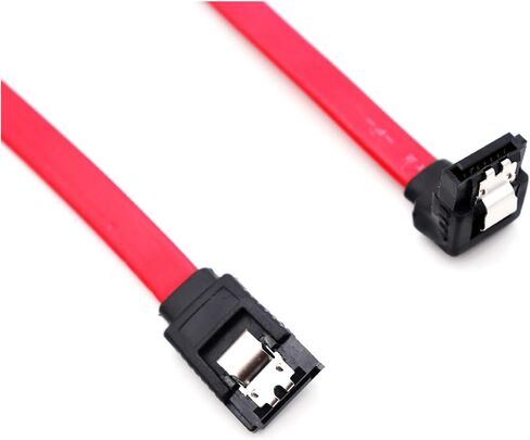 3pcs 7pin cable sata data cable 90 درجة مع مفتاح المعادن ذكر إلى الزاوية اليمنى للذكور ل SSD HDD in Saudi Arabia