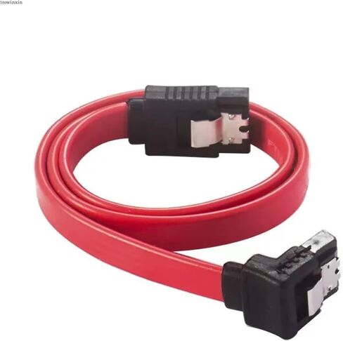 3pcs 7pin cable sata data cable 90 درجة مع مفتاح المعادن ذكر إلى الزاوية اليمنى للذكور ل SSD HDD in Saudi Arabia