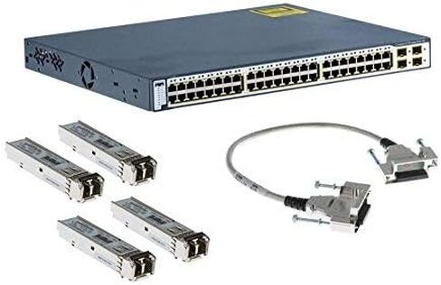 Cisco WS-C3750-48PS-S Catalyst 48-Port Network Switch (متجدد) in Kuwait