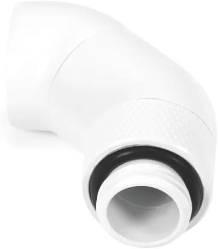 Alphacool Eiszapfen Angled Adaptor Double-45° Rotatable G1/4 Outer Thread to G1/4 Inner Thread - White (17628) in Saudi Arabia