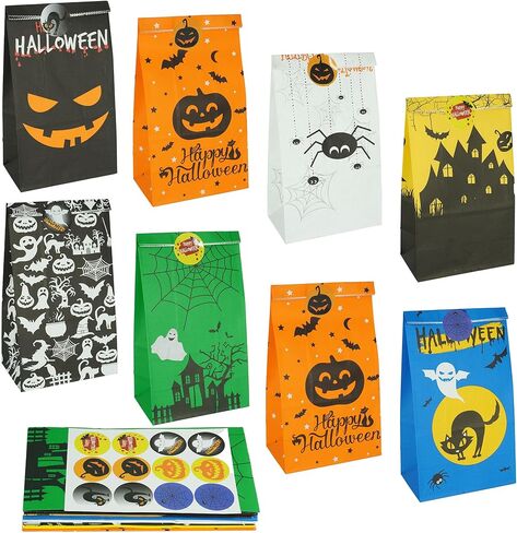 Artseen 20 pcs Paper Bags with Birthday Party Favors Bags Goody Bag for cookie, biscuit, candy, small gift (5.1 X 3.1 X 9.4 inches). (Balloon Set) in Kuwait