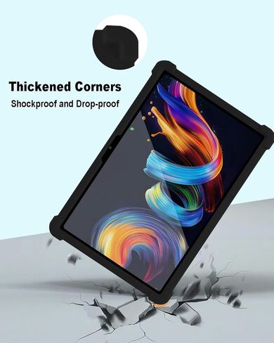 حالة الكمبيوتر اللوحي لـ TCL Nxtpaper 11 Plus ، علبة السيليكون الناعمة مع حامل قابل للتعديل ، غطاء واقعي لـ Shockproof لـ TCL NXTPAPE 11 PLUS 11.5 بوصة. (أسود) in Saudi Arabia