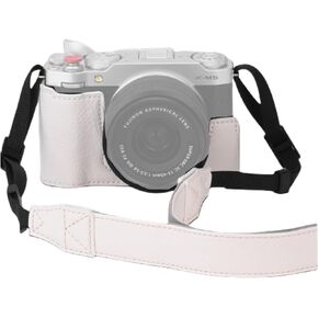 مجموعة حالة الكاميرا الواقية ل fujifilm x-m5 ، نصف علبة جلدية لكاميرا fujifilm x-m5 ، مع حزام الكتف (أسود) in Kuwait
