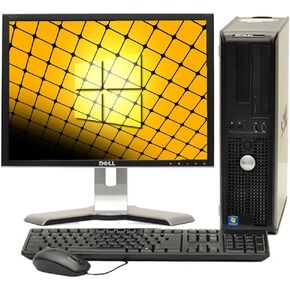 Fast Dell Optiplex Windows 10 كمبيوتر سطح المكتب CORE 2 DUO 4GB RAM DVD ، 17 "(علامات تجارية تختلف) LCD ، الماوس الجديد ، لوحة المفاتيح ومحول WiFi- حزمة كمبيوتر سطح المكتب in Kuwait