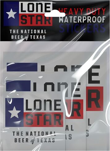 Lone Star Bumper Car Sticker Set - 3 Pack Lone Star Stickers Beer Lovers - Vintage Beer Stickers - Indoor & Outdoor Durable Vinyl Sticker, Weather Resistant Vinyl Decals, Classic Lone Star Beer Decal in Saudi Arabia