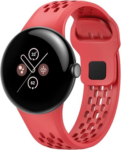 ناعمة السيليكون الفرقة متوافقة مع Google Pixel Watch 4 3 45 مم للنساء ، فرقة رياضية للتنفس لمشاهدة البكسل 4 3 45 ملم حزام in Saudi Arabia