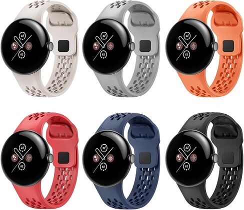 ناعمة السيليكون الفرقة متوافقة مع Google Pixel Watch 4 3 45 مم للنساء ، فرقة رياضية للتنفس لمشاهدة البكسل 4 3 45 ملم حزام in Saudi Arabia