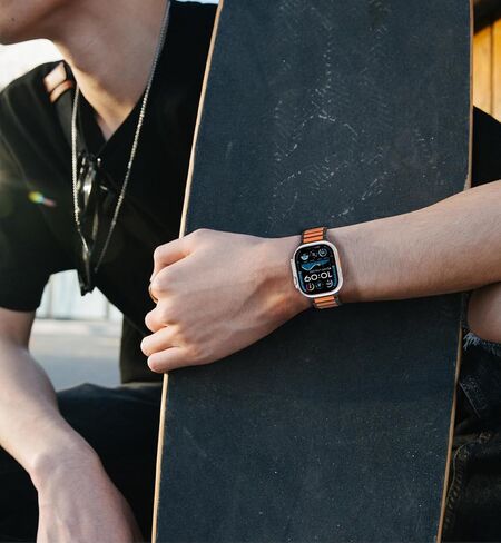 Sport Band for Apple Watch Bands for Men 44mm 45mm 46mm 49mm 42mm, Soft Silicone Replacement Strap Wristbands Compatible with IWatch Series 10 9 8 7 6 5 4 3/SE 2nd/Ultra 2 in Saudi Arabia