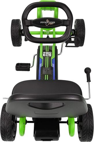 Crew Rocket Pedal Go Kart - Red | Pedal Car | Ride On Toys for Boys & Girls with Ergonomic Adjustable Seat & Sharp Handling, Ages 4+ (U918002), Large in Kuwait