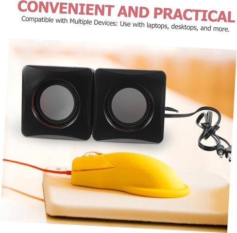 مكبرات صوت Mini USB كمبيوتر مكبرات صوت صغيرة لمكبرات الصوت المحمولة المحمولة مضخم صوت سهلة USB للمكتب المنزلي in Kuwait