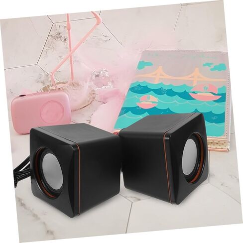 مكبرات صوت Mini USB كمبيوتر مكبرات صوت صغيرة لمكبرات الصوت المحمولة المحمولة مضخم صوت سهلة USB للمكتب المنزلي in Kuwait