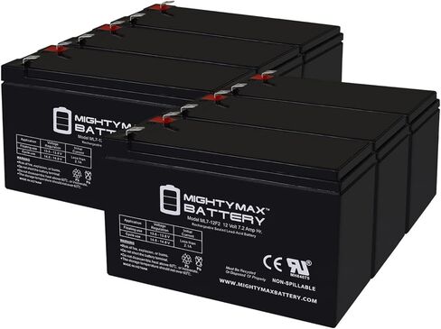 Mighty Max Battery 12V 7Ah F2 Replacement Battery for APC Back-UPS XS1500 RBC109 PS-1290-2 Pack in Kuwait