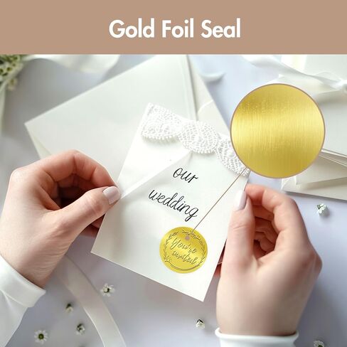 150 PCS Award Certificate Seals, Gold Foil Embossed Official Seal of Excellence, Metallic Embossing Stickers with Serrated Edge Self-Adhesive Wafer Stickers Seal Labels for Certificate (2" Each) in Saudi Arabia