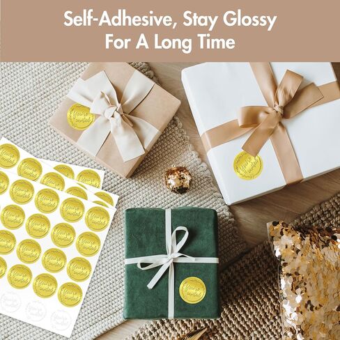 150 PCS Award Certificate Seals, Gold Foil Embossed Official Seal of Excellence, Metallic Embossing Stickers with Serrated Edge Self-Adhesive Wafer Stickers Seal Labels for Certificate (2" Each) in Saudi Arabia