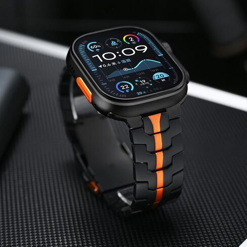 شريط التيتانيوم متوافق مع متوافق مع Apple Watch Ultra 2/1 49mm 46mm 45mm 44mm 42mm 42mm Iwatch Ultra Series 10/9/8/7/SE/6/5/4/3 in Kuwait