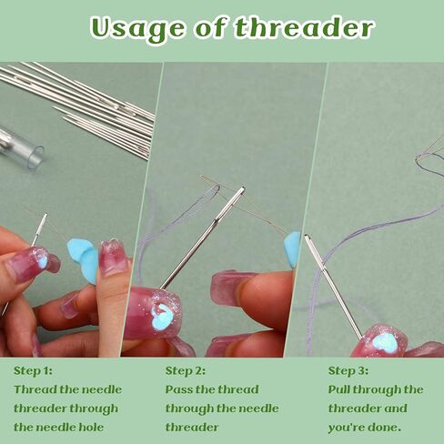 38 Pcs Long Sewing Needles Set 3.9 inch to 6.8 inch Large Eye Stitching Needles Upholstery Needles Sack Needle Triangle Needle Curved Needle Doll Making for Quilting Darning in Kuwait