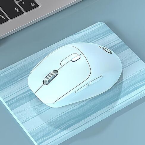 Q500 Sci-Fi اللاسلكي اللاسلكي الفأر المزدوج الوضع ، مكتب ألعاب كتم لنظام التشغيل Windows7 8/10/11MAC OSIOS/Android ، 1600DPI ، Type-C Charging ، Wireless 2.4g ، Q5 (Gray) in Kuwait
