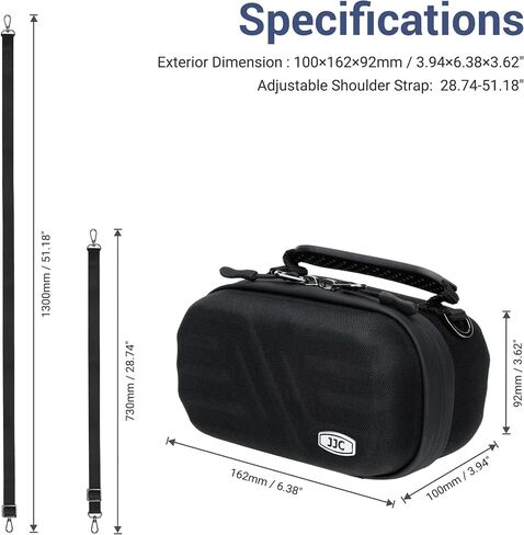 JJC Portable Carry Case Case Pouch for Canon PowerShot V1 G7x III III ، Sony ZV-1F ZV-1 II in Saudi Arabia