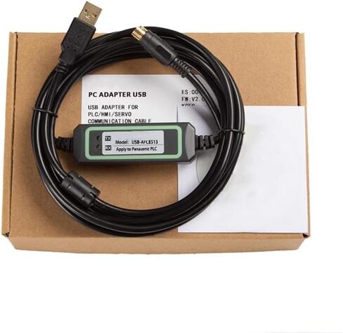 for USB-AFC8513 PLC Programming Cable FP0 FP2 FPX FPG etc. Data Communication Download Cable Gold-Plated High-Speed and Stable Model RT232RL Chip Black 3 Meters in Saudi Arabia