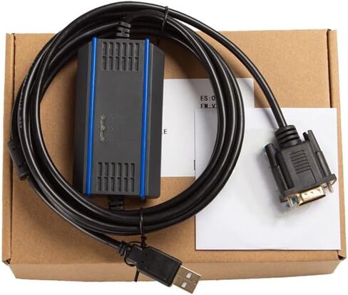 USB-PWS6600+ Touch Panel PWS5600 PWS6600 PWS6A00 Series with USB Interface Programming and Download Cable with Communication Light Gold-Plated Plug Opto-Isolated Version Black 3m in Saudi Arabia