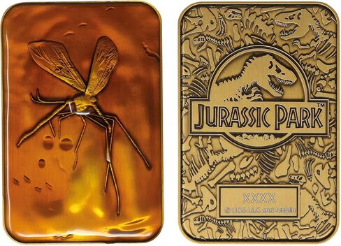 Jurassic Park Mosquito in Amber Collector's Metal Ingot in Saudi Arabia