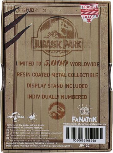 Jurassic Park Mosquito in Amber Collector's Metal Ingot in Saudi Arabia