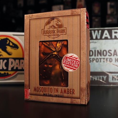 Jurassic Park Mosquito in Amber Collector's Metal Ingot in Saudi Arabia