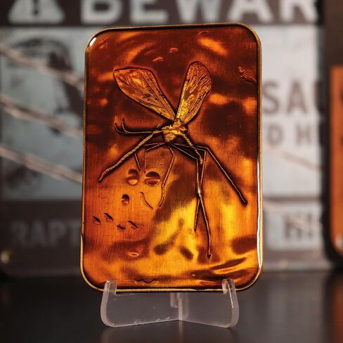 Jurassic Park Mosquito in Amber Collector's Metal Ingot in Saudi Arabia