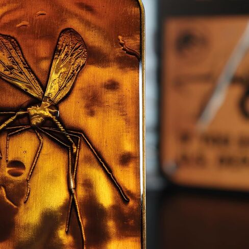 Jurassic Park Mosquito in Amber Collector's Metal Ingot in Saudi Arabia