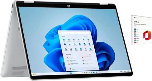 HP Omnibook 5 Flip 2-in-1 14 "Full HD+ Louch-Screen Captop | Intel Core 5 120U | Intel Graphics | Copilot | Webcam | Silver | in Kuwait