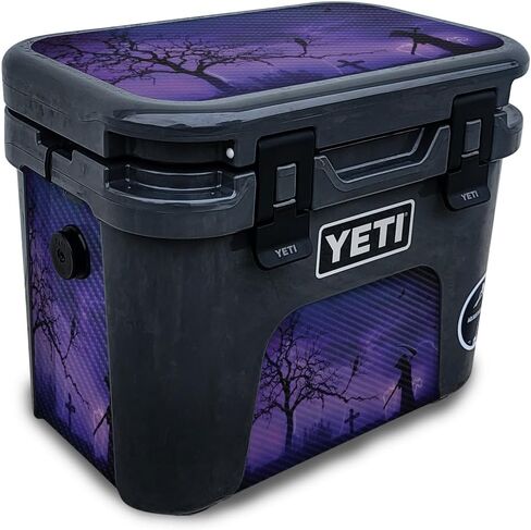 جلد ألياف الكربون متوافق مع yeti roadie 15 هارد برودة - ميوسيك ريبر - قسط 3M فينيل الواقي غلاف ملصق - سهلة تطبيق | مصنوع في الولايات المتحدة الأمريكية من قبل Mayyskins in Kuwait