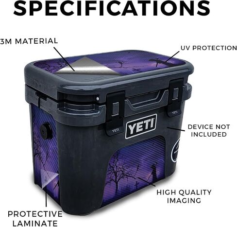 جلد ألياف الكربون متوافق مع yeti roadie 15 هارد برودة - ميوسيك ريبر - قسط 3M فينيل الواقي غلاف ملصق - سهلة تطبيق | مصنوع في الولايات المتحدة الأمريكية من قبل Mayyskins in Kuwait