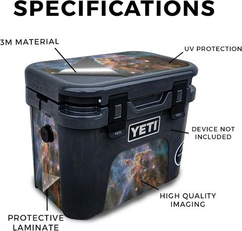 لامعة لامع الجلد متوافق مع yeti roadie 15 هارد مبرد - سديم ذهبي - قسط 3M فينيل الواقي غلاف ملصق الغلاف - من السهل تطبيق | مصنوع في الولايات المتحدة الأمريكية من قبل Mayyskins in Kuwait