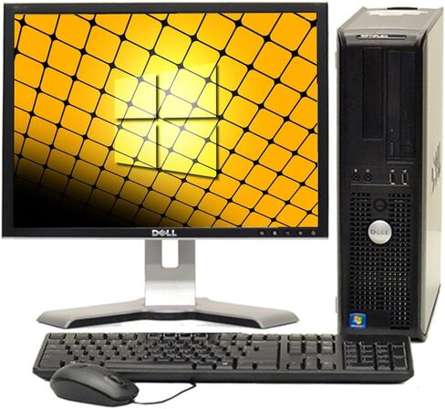 Fast Dell Optiplex Windows 10 كمبيوتر سطح المكتب CORE 2 DUO 4GB RAM DVD ، 17 "(علامات تجارية تختلف) LCD ، الماوس الجديد ، لوحة المفاتيح ومحول WiFi- حزمة كمبيوتر سطح المكتب in Kuwait