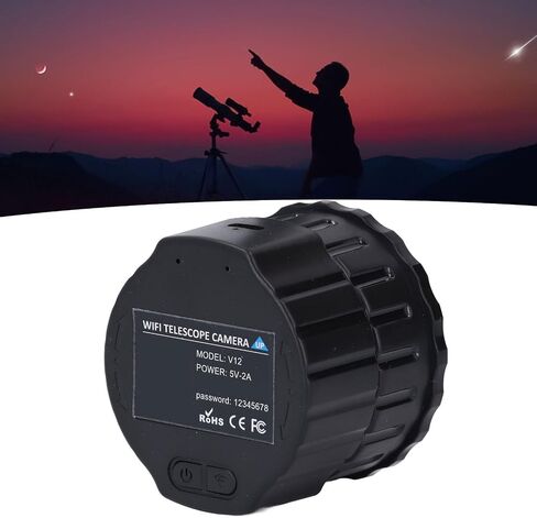 Wi Fi Telescope Camera, Cordless Electronic Eyepiece, 2K Video Recording & 24MP Photo for 24mm-50mm Scopes, for Astrophotography, Bird Watching (32GB) in Saudi Arabia