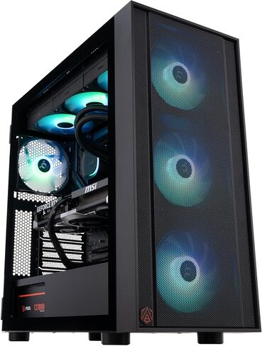 ABS Eurus Ruby Gaming PC - Windows 11 - Ryzen 7 9800x3d - Geforce RTX 5080 - DLSS 4 - أداء بدفء AI - 32GB DDR5 6400MHz - 2TB M.2 NVME SSD - ER9800X30807 in Kuwait