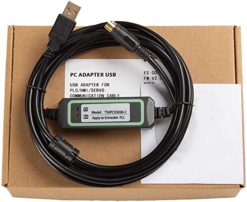 for TSXPCX3030-C PLC Programming Cable Debugging Cable TSX,TWIDO,Premium Series Download Cable FT232RL Chip Gold-Plated High Speed and Stable Model Black 3m in Saudi Arabia