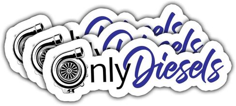 3Pcs Only Diesels Sticker Diesel Truck Turbo Repairman Gift for Mechanics Truck Drivers OnlyDiesels Hard Hat Only Diesel Stickers Blue Collar Car Decal for Laptop Water Bottle Toolbox Phone Case 3" in Kuwait