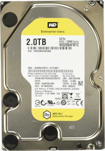 Western Digital RE WD2004FBYZ 2TB SATA 6GB/S 7200 RPM 128MB CACHE INTERNAL 3.5 بوصة محرك داخلي (متجدد) in Saudi Arabia